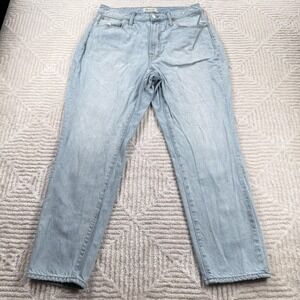 Madewell Curvy Perfect Vintage Jeans Womens 31 Light Wash High Rise Straight